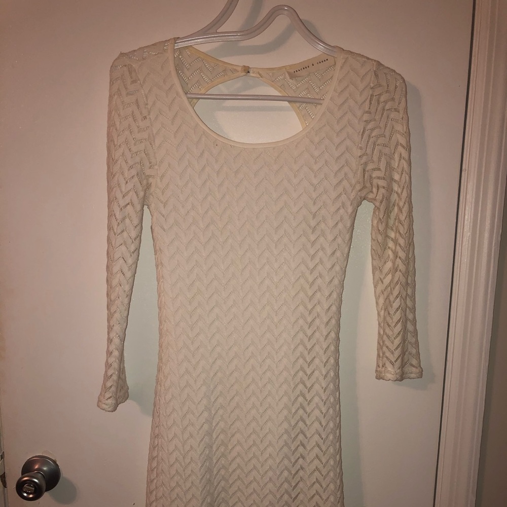 White lace dress